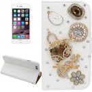 For iPhone 6 Plus Handbag Diamond Encrusted Leather Case with Holder & Card Slots