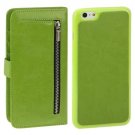 For iPhone 6 Plus Green Separable Crazy Horse Texture Wallet Flip Leather Case