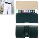 For iPhone 6 Plus Green Crazy Horse Texture Horizontal Style Leather Waist Bag