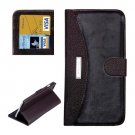For iPhone 6 Plus Brown Litchi Flip Leather Case with Card Slots, Wallet & Holder