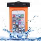 For iPhone 6 Plus Orange Waterproof Carrying Case with Touch Responsive Front & Lanyard