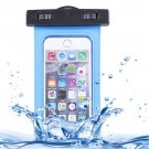 For iPhone 6 Plus Blue Waterproof Carrying Case with Touch Responsive Front & Lanyard