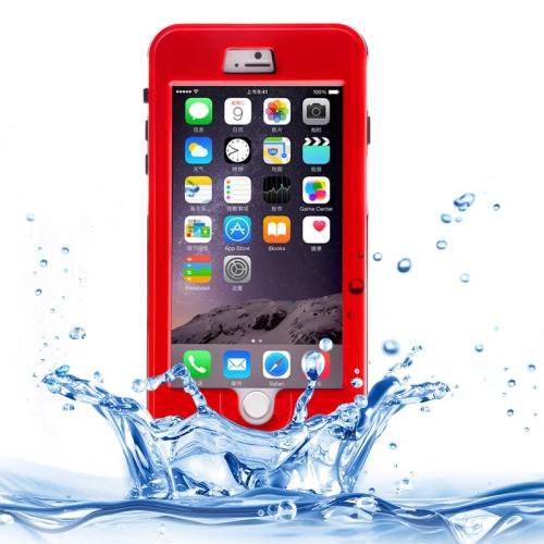 For iPhone 6 Plus Red Link Dream Waterproof Protective Case with Lanyard