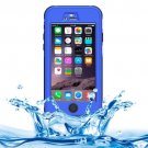 iPhone 6 Plus Dark Blue ABS Material Waterproof Protective Case with Button & Touch Screen