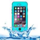 iPhone 6 Plus Blue ABS Material Waterproof Protective Case with Button & Touch Screen