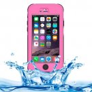 iPhone 6 Plus Pink ABS Material Waterproof Protective Case with Button & Touch Screen