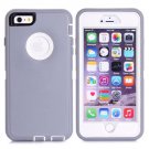 iPhone 6 Plus Grey 3 in 1 Hybrid Silicon & Plastic Protective Case