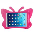 For iPad Mini 1/2/3 Magenta Butterfly EVA Protective Case with Holder