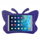 For iPad Mini 1/2/3 Purple Butterfly EVA Protective Case with Holder