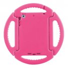 For iPad Mini 1/2/3 Pink EVA Disk Style Bumper Portable Protective Case with Handle & Holder
