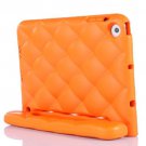 For iPad Mini 1/2/3 Orange EVA Net Style Bumper Protective Case with Handle & Holder