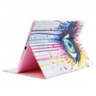 For iPad Air/iPad 5 Eye Smart Cover Leather case with Holder, Card Slots & Wallet