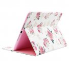 For iPad Air/iPad 5 Rose Smart Cover Leather case with Holder, Card Slots & Wallet