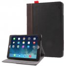 For iPad Air Retro Bookbook Style Flip Leather Case with Holder