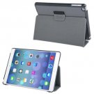 For iPad Air Grey Denim Texture Leather Case with Holder & Sleep / Wake-up Function