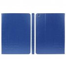 For iPad Air Blue Crazy Horse Embossing Smart Cover PU Leather Case with Card Slots