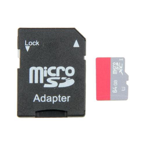 64GB High Speed Class 10 TF/Micro SDHC UHS-1(U1) Memory Card, Write: 15mb/s, Read: 30mb/s