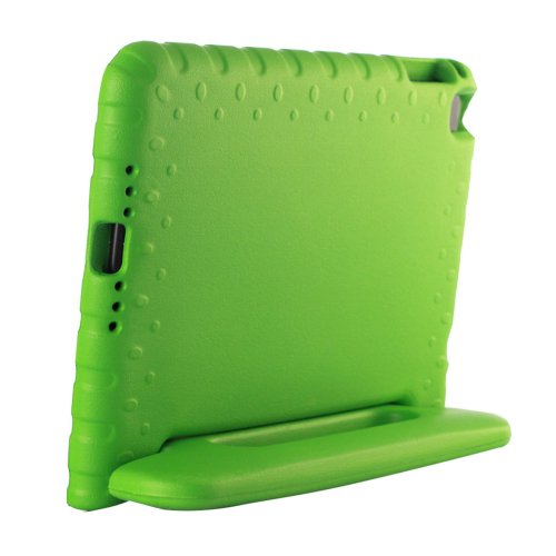 For iPad mini 4 Green EVA Bumper Protective Case with Handle & Holder