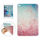 For iPad mini 4 Red Flower Tree Pattern TPU Protective Case