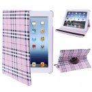 For iPad 4/3/2 Pink 360 Degree Rotatable Scotland Gyrosigma Case with Holder
