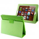 For iPad 4/3/2 Green Litchi Texture Folding Leather with Sleep / Wake-up & Holder Function