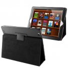For iPad 4/3/2 Black Litchi Texture Folding Leather with Sleep / Wake-up & Holder Function