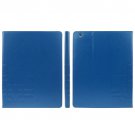 For iPad 4/3/2 Blue ENKAY Crazy Horse Embossing Smart Cover PU Leather Case & Card slots