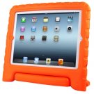 For iPad 4/3/2 Orange EVA Material Drop Resistance Protective Case with Holder