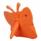 For iPad 4/3/2 Orange EVA Butterfly Shape Portable Bumper Protective Case with Holder