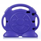 For iPad 4/3/2 Purple Anpanman Pattern EVA Bumper Portable Protective Case with Handle & Holder