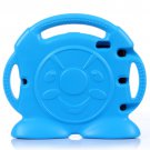 For iPad 4/3/2 Blue Anpanman Pattern EVA Bumper Portable Protective Case with Handle & Holder