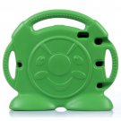 For iPad 4/3/2 Green Anpanman Pattern EVA Bumper Portable Protective Case with Handle & Holder