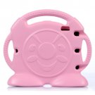 For iPad 4/3/2 Pink Anpanman Pattern EVA Bumper Portable Protective Case with Handle & Holder
