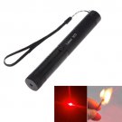 1mw 650nm Red Beam Flashlight Adjustable Focus Laser Pointer Kit with Bicycle Handlebar - black