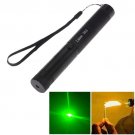 1mw 532nm Green Beam Flashlight Adjustable Focus Laser Pointer Kit with Bicycle Handlebar - Black