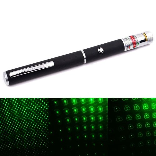 1mw 532nm Green Beam 6 Different Gypsophila Pattern Laser Pointer Stage Pen