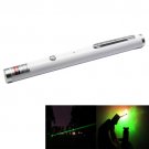 1mw 532nm Green Beam Laser Stage Pen, Built-in Battery - White