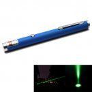 1mw 532nm Green Beam Laser Stage Pen, Built-in Battery - Blue