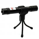 3mw 532nm Green Beam Gypsophila Pattern Variable Focus Laser Pointer with Holder