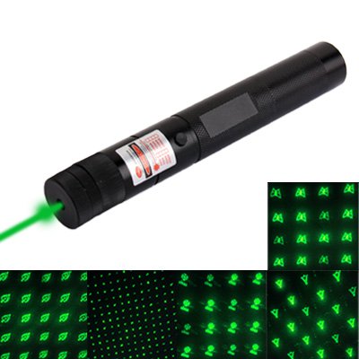 4mw 532nm Green Light Laser Pointer with 4 Lenses