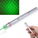 4mw 532nm Gypsophila Pattern Green Beam Laser Pointer - Silver
