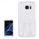 For Galaxy S7 Edge Windbell Pattern Transparent Frame PC Protective Case