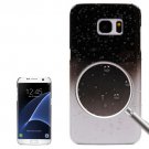 For Galaxy S7 Edge Black Artistic Water-drop Pattern PC Protective Cover Case