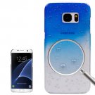 For Galaxy S7 Edge Blue Artistic Water-drop Pattern PC Protective Cover Case