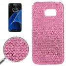 For Galaxy S7 Edge Watery Red Fashionable Flash Powder Back Cover Case