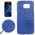 For Galaxy S7 Edge Dark Blue Fashionable Flash Powder Back Cover Case