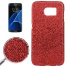 For Galaxy S7 Edge Red Fashionable Flash Powder Back Cover Case