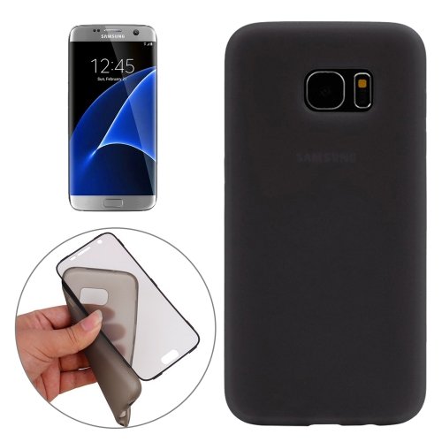 For Galaxy S7 Edge Grey PC Front Cover + TPU Back Cover Protective Case