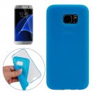 For Galaxy S7 Edge Blue PC Front Cover + TPU Back Cover Protective Case