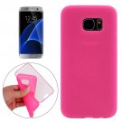 For Galaxy S7 Edge Magenta PC Front Cover + TPU Back Cover Protective Case